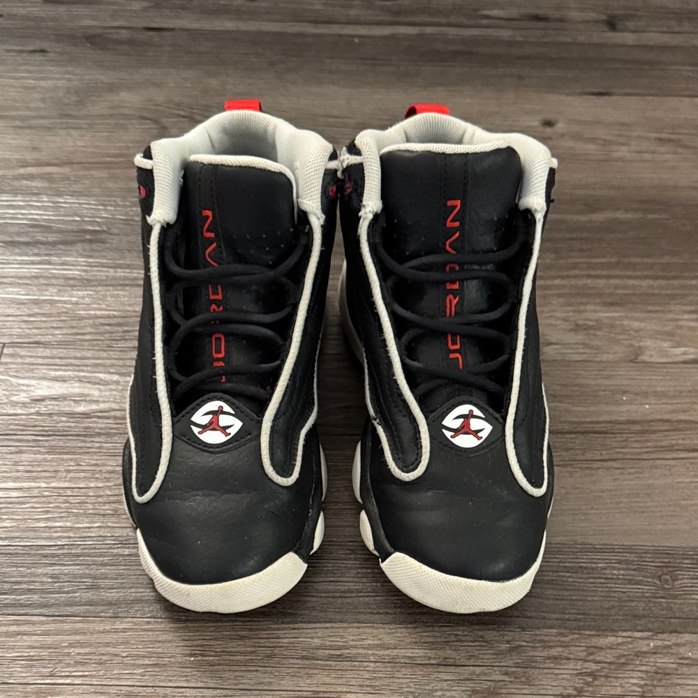 Jordan Sneakers in Black and Red with White Details
